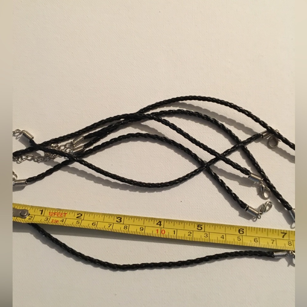 Braided waxed cord bracelets- lot 1